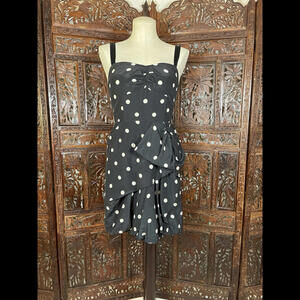 Marc By Marc Jacobs Hot Dot Black and White Polka Dot Bubble Mini Dress Size 4